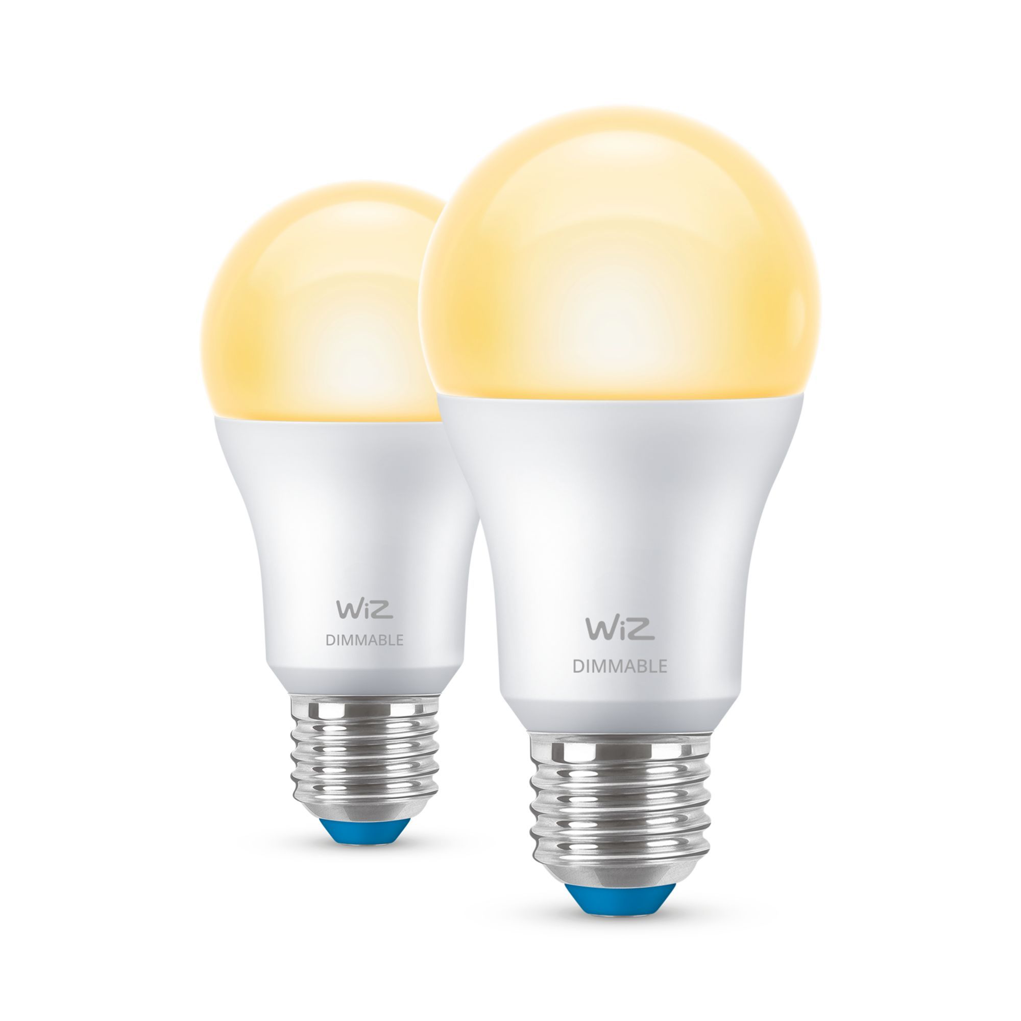 WiZ Smart LED Lamp - 8W (60W Equivalent) A60 E27 - 2 Pack