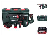 Metabo KH 18 LTX BL 28 Q accu-boorhamer 18 V 3 J SDS plus Brushless + 1x accu 5,5 Ah + metaBOX - zonder oplader