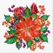 PAW Servetten 33 x 33 cm, 20 stuks - Kerstster Met Dennenappels