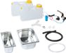 230V Mini-cuisine, présentoir, kit, évier, dimensions : 325x265x150 mm, 325x176x150 mm, double évier