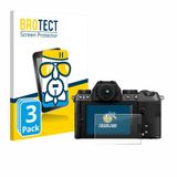 BROTECT Screenprotector 3 Stuks voor Fujifilm X-S20 Beschermglas Transparant