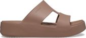 Crocs Getaway Platform H-Strap Slippers Vrouwen Bruin Maat 36/37