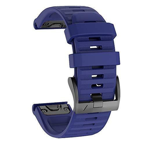 ISABAKE 22 mm horlogebandjes snelsluiting voor Garmin Fenix 6/6 Pro Fenix 5/5 Plus siliconen horlogebandje, horlogebandje voor Forerunner 935/945, Approach s60, Auatix 5