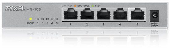 Zyxel XMG-105 Unmanaged 2.5G Ethernet Switch