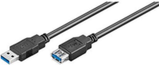 Ewent USB 3.0 A Male naar USB 3.0 A Male Kabel (3 m, Zwart)