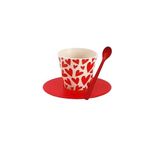 IDRINK® - Set kopje, schotel en lepel van RPET Follow Your Heart