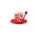 IDRINK® - Set kopje, schotel en lepel van RPET Follow Your Heart