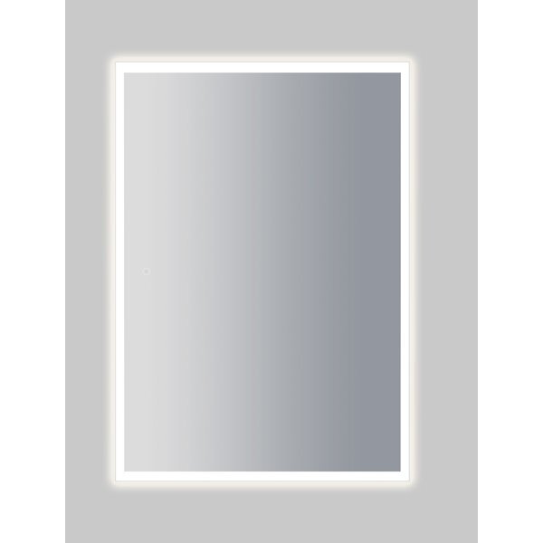 Adema Oblong spiegel 36x80cm inclusief dimbare LED verlichting met spiegelverwarming met touchscreen schakelaar NAL002-A-36x80