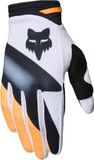 Fox 180 Noble Jeugd Motocross Handschuhe - Zwart/wit/geel, Maat L