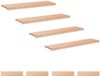 vidaXL Trapmatten 8 st Naturel 120 x 30 x 2 cm Massief beukenhout