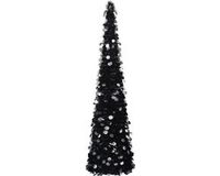vidaXL Kunstkerstboom pop-up 180 cm PET zwart