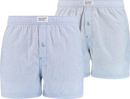 Levi's Wijde boxershort - 2 Pack 003 Blue - Maat M