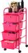 VEVOR Rolwagen met 4 Laden, 330x390x815 mm, Rozerood