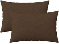 vidaXL Kussensloop Bruin Katoensatijn 50 x 70 cm (2 stuks)