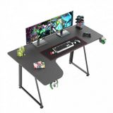 vdd Panda vdd bureau game hugo - l vormig hoekbureau - 160 cm x 60 cm - zwart