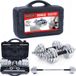 RAMROXX Set d'haltères - 30 kg - Fonte - Chrome