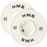 HMS CBRS Serie - Olympische Gewichtschijf - 2 x 0.5 KG - Staal en Rubber