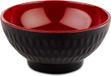 APS-schaal APS Melamine schaal Asia Plus - ø9.5xh4.5 cm - Zwart/Rood - Set van 4 stuks