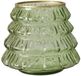 Boltze Home Kaarsenhouder van glas TIWA, H. 11,5 cm, kleur: lichtgroen