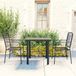 Prolenta Maison Exclusive Tuinset, 3-delig, zwart, glas en staal