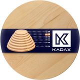 KADAX Draaibare serveerschaal, draaiplateau van natuurlijk hout, antibacteriële draaiplaat, bladvriendelijke serveerbord, snackbord voor het serveren (ø 35 cm)