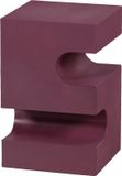 WOOOD Jessa Bijzettafel - Metaal - Paars/Bruin - 48x30x30