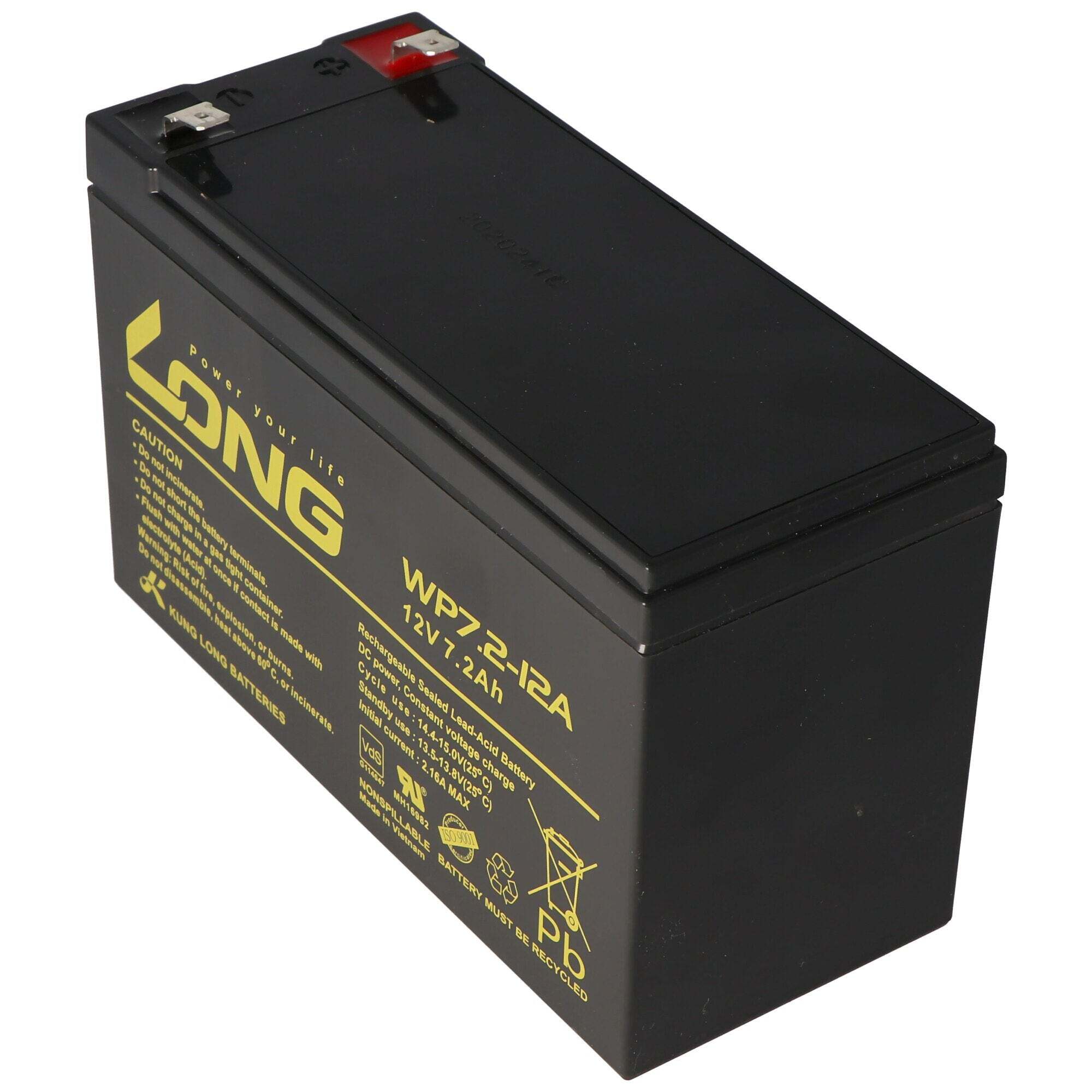 ACCUCELL Batterij geschikt voor de batterij van het Steripower-desinfectieapparaat met 12 volt 7,2 Ah, multip