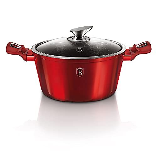 Berlinger Haus B-BLACK Kookpan Pot - 20 cm - Gecoat met Lavasteen