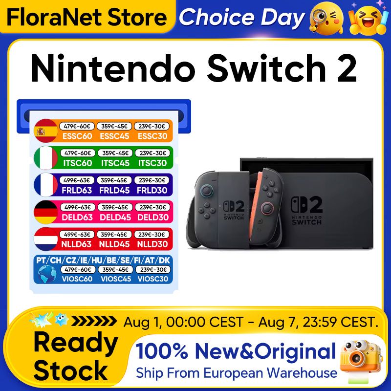 Nintendo Switch 2 draagbare gameconsole, 7,9 inch scherm, 120Hz, met Joy-Con 2, HDR, magnetische tv-modus, laptop pc