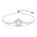 Swarovski Sublima Armband, Rond Slijpsel, Ster, Wit, Rodium Verguld