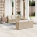 Maison Exclusive - Ensemble de meubles de jardin 7 pièces avec canapé et coussins, beige, en polyrotin