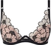 Chantelle Lush Plunge BH Zwart/Soft Pink