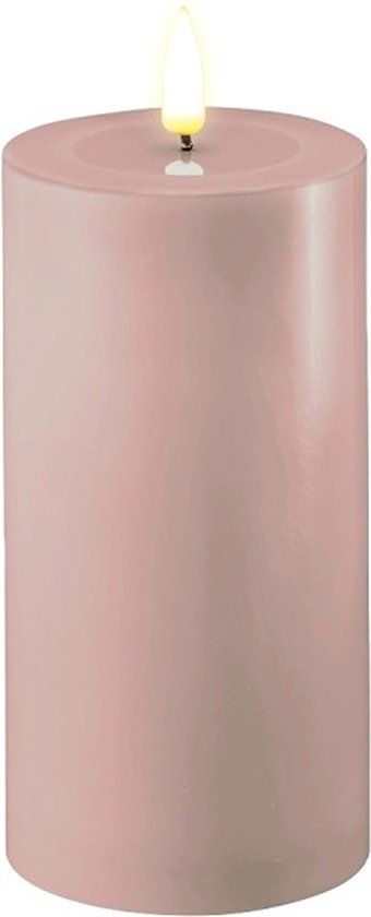 Deluxe Homeart LED Kaars Roze 7,5 x 15 cm - Batterij - Voor Binnen
