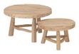 MUST Living Coffee table Blue Marlin, set of 2 ,32xØ48 cm / 42xØ68 cm, teak branch