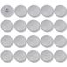 cyclingcolors 20 x schroefafdekkingen, kunststof, grijs, platte kop, CHC en FHC 15 mm, 6-kant, inbussleutel, SW4, zeshoekig, meubels, tafel, stoel, kap, gatbescherming