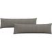 Coussin de canapé 2 pièces gris clair 145 x 40 cm