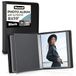 Dunwell 8 x 10 fotoalbumband - (zwart, 1 stuk), 24 vakken gebonden presentatieboek, toont 48 pagina's van 8 x 10 inch fotografie of kunstwerken, presentatiemap met bladbeschermers voor 8 x 10 foto's
