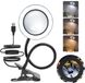 Unyqoos® Dimbare LED Vergrootlamp met Flexibele Zwanenhals en Clip voor Werktafels