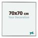 Your Decoration Cadre photo 70x70 cm Plastique Argenté Brillant Evry