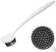 Orion Serie - Brosse à vaisselle en silicone - 22,5 cm - Manche ergonomique - Blanc et Gris