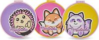 POCKET Martinelia zakspiegeltje met dierendessin 8 cm - Roze/Geel/Paars
