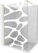 Mexen Kioto paroi de douche Walk-in 110 x 200 cm, blanc ondulé 8 mm, or brossé