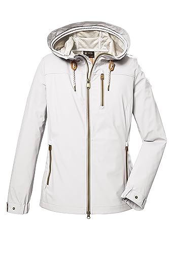 G.I.G.A. DX Dames Softshelljas met capuchon - broken white - maat 46