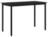Syfax Eettafels 110 x 55 x 75 cm Bewerkt hout Zwart eiken Rechthoekig