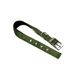 Ferplast Hondenhalsband Medium Large Maat Hondenhalsband van Gevoerd Nylon Verstelbare Metalen Gesp, Nekomvang 41-49 cm, Donkergroen
