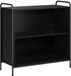vidaXL Boekenkast 80 x 33 x 80 cm Bewerkt hout Zwart eiken
