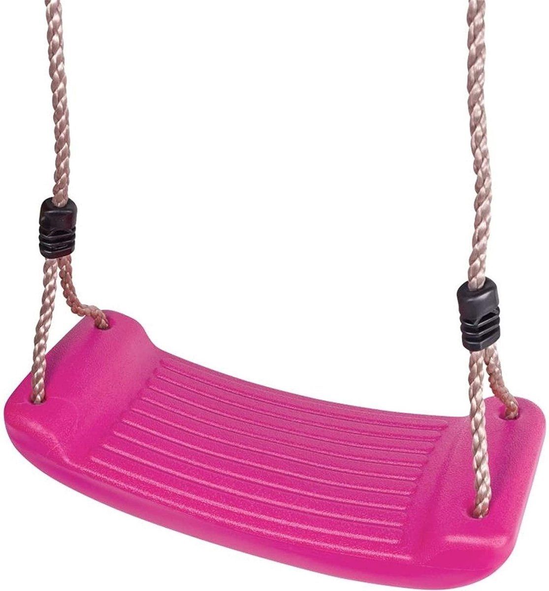 Hermic Kunststof Schommelzitje Roze met PP-Touwen