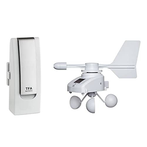 TFA Weatherhub Weerstation op zonne-energie, draadloos windscherm, SmartHome, klimaat- en thuisbewaking, smartphone-bewaking