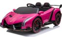 FINOOS Lamborghini Veneno - Voiture électrique pour enfant - 12V - Rose