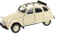 Welly Citroën 2CV modelauto - crème wit - 1:36